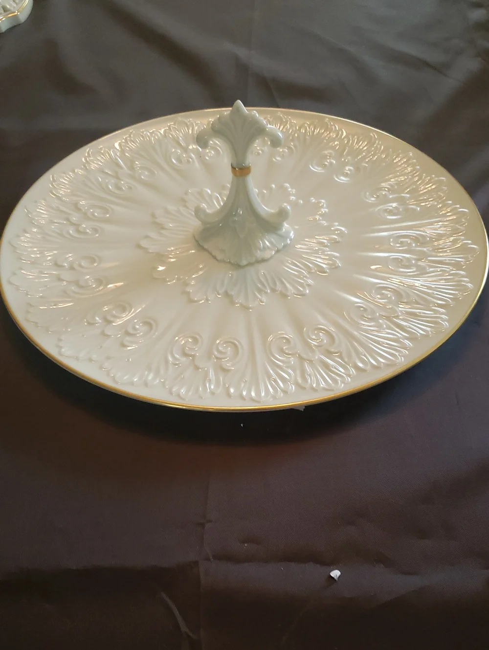 Lenox Chateau  Collection Serving Tray with Gold Trim